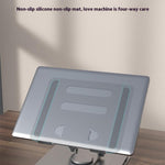 FX-2238 Foldable Laptop Stand with Docking Station, 4K HD + USB-A + USB-C + RJ45 + SD / TF Reader