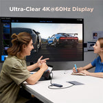 UGREEN 45364 6-in-1 USB-C Hub Gigabit Ethernet 4K 60Hz HD 100W PD Charging 10Gbps Data Transfer Adapter