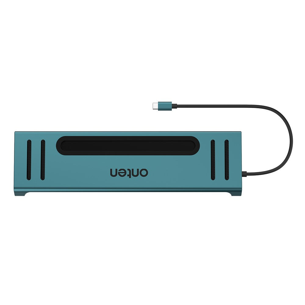 ONTEN 9199 12-in-1 USB-C Hub For Laptop Dual HD 4K Multi-Function Docking Station Ethernet SD Card Reader