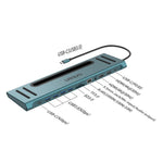 ONTEN 9199 12-in-1 USB-C Hub For Laptop Dual HD 4K Multi-Function Docking Station Ethernet SD Card Reader