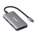 ONTEN OTN-91182 Type-C to 2 x USB3.0 + SD / TF 3.0 + CF 3.0 Multifunctional Camera Card Reader USB3.0 Hub