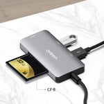ONTEN OTN-91182 Type-C to 2 x USB3.0 + SD / TF 3.0 + CF 3.0 Multifunctional Camera Card Reader USB3.0 Hub
