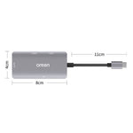ONTEN OTN-91182 Type-C to 2 x USB3.0 + SD / TF 3.0 + CF 3.0 Multifunctional Camera Card Reader USB3.0 Hub
