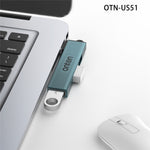 ONTEN OTN-US51 USB-A til 2xUSB 2.0 + USB3.0 Hub Højhastigheds Dataoverførsel Aluminiumlegering Adapter
