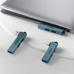 ONTEN OTN-US51 USB-A til 2xUSB 2.0 + USB3.0 Hub Højhastigheds Dataoverførsel Aluminiumlegering Adapter