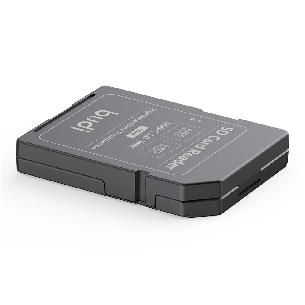 BUDI CP582B Multifunctional SD / TF Card Reader with 4 SD Slots and 8 TF Slots 5Gbps High Speed Memory Card Reader