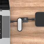 BUDI CP586TTB Multi-Function USB-C to USB-C Data Cable Kit, Portable Travel Charging Cable Set with SIM / TF Card Slots, Tool Eject Pin