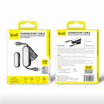 BUDI CP586TTB Multi-Function USB-C to USB-C Data Cable Kit, Portable Travel Charging Cable Set with SIM / TF Card Slots, Tool Eject Pin