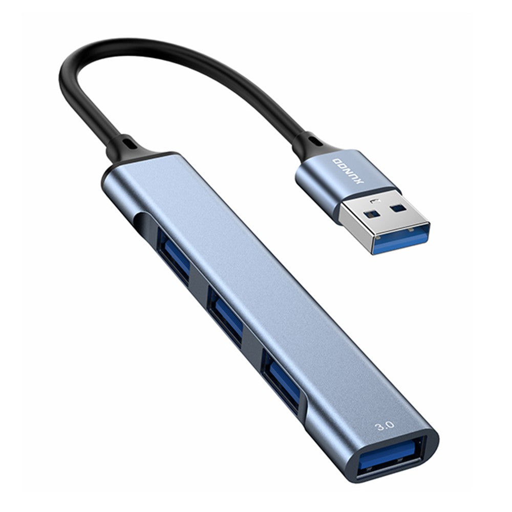 XUNDD XDDC-069 Aluminum Alloy Expansion Dock 4 in 1 USB Hub Data Transfer Multi-Port Adapter