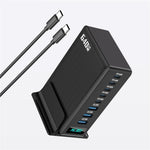 NCC-333 640W GaN Desktop Oplader med Hurtig Opladning USB-A + Type-C 8 Port Power Station med Digitalt Display