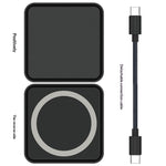 TYS-1030 Magnetic 6-in-1 USB Hub Card Reader 100W PD Fast Charging Wireless Charger Docking Station for Phone Tablet