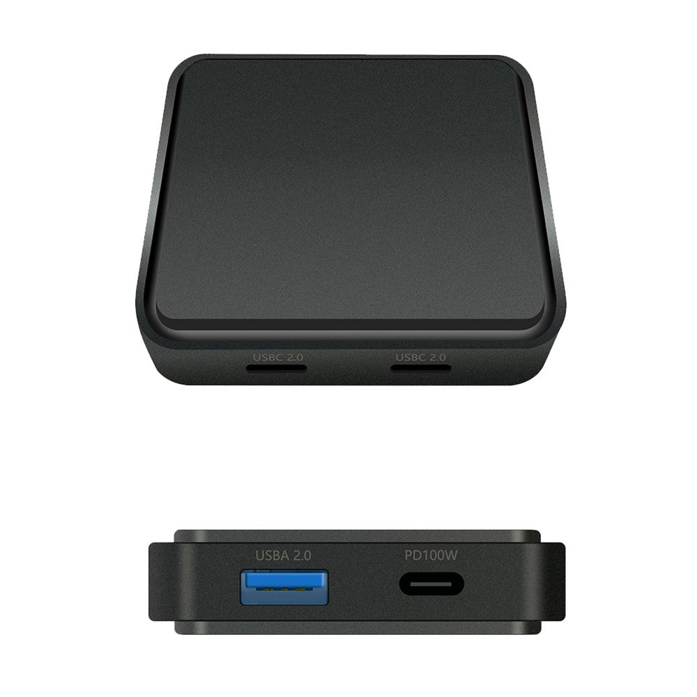TYS-1030 Magnetic 6-in-1 USB Hub Card Reader 100W PD Fast Charging Wireless Charger Docking Station for Phone Tablet