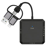 TYS-1029 iP (5-14)+USB+Type-C Interface Hub 9-i-1 USB-C Adapter Kortlæser til TF / SD / CF / MS 60W PD Hurtigopladnings-dockingstation