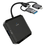 TYS-1029 iP (5-14)+USB+Type-C Interface Hub 9-i-1 USB-C Adapter Kortlæser til TF / SD / CF / MS 60W PD Hurtigopladnings-dockingstation