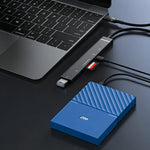 TYS-211C 6-in-1 USB-C Hub Type-C Male to USB 3.0 Female SD  /  TF Card Reader for Laptop Phone Tablet