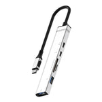 TYS-211C 6-in-1 USB-C Hub Type-C Male to USB 3.0 Female SD  /  TF Card Reader for Laptop Phone Tablet
