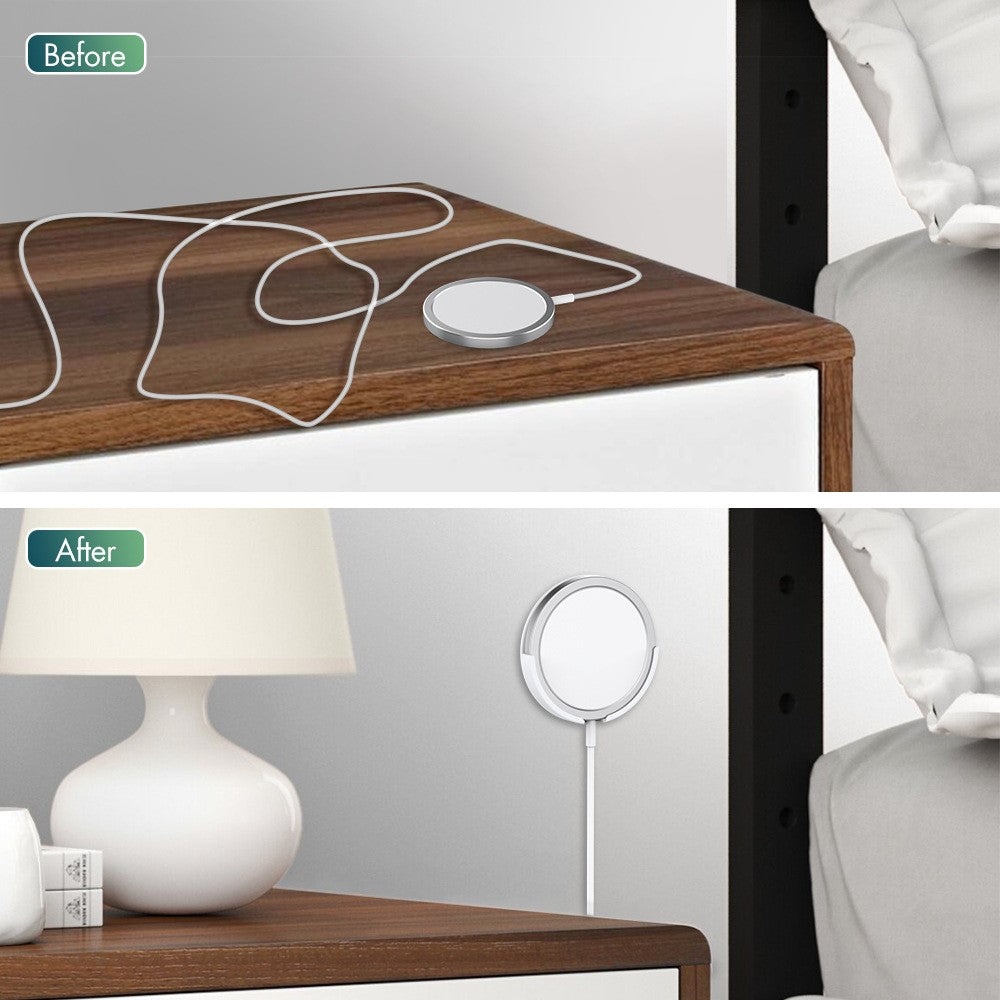 AHASTYLE PT136 2-Pack Self-adhesive Wall Mount Holder Bracket Charger