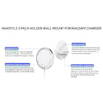 AHASTYLE PT136 2-Pack Self-adhesive Wall Mount Holder Bracket Charger