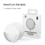 AHASTYLE PT136 2-Pack Self-adhesive Wall Mount Holder Bracket Charger