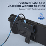 V266 Docking Station Stand for Steam Deck , 5-in-1 Dock Type-C Male to PD+USB3.0+USB2.0*2+HD2.0