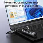 YESIDO HB24 5-in-1 Type-C Docking Station with USB3.0+2 USB2.0+Mini DP+PD 100W Multi Port USB-C Hub Adapter