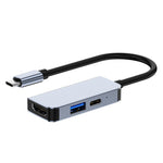 2122 Laptop Expansion Type-C to USB3.0+HD+PD Hub Splitter Multi-Functional Docking Station