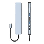 2017L Type-C til Type-Cx2+USB2.0+HD+USB3.0+TF / SD+netværkskort 100 Mbps USB-hub laptop-telefondockingsstation