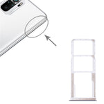 OEM-ersättning för dubbla SIM-kort + TF-korthållare (utan logotyp) för Xiaomi Redmi Note 10 4G M2101K7AI/M2101K7AG