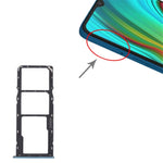 Til Realme C3 (uden fingeraftryk) RMX2027, RMX2020, RMX2021 Dual SIM-kort + Enkelt TF-kortholderudskiftning (uden logo)