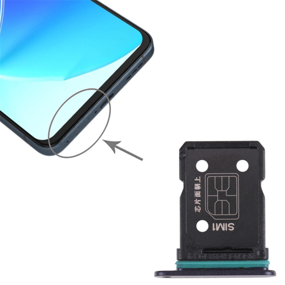 For Oppo Reno6 5G PEQM00, CPH2251 Dual SIM Card Tray Holder Replacement (without Logo)