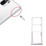 Til Xiaomi Redmi Note 10 4G / Note 10S 4G Dual SIM-kort + TF-kortholder udskiftning (uden logo)