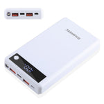 HAWEEL HWL9900 6 Slots 18650 DIY Powerbank Etui 22.5W Hurtig Opladning Batteri Boks med Digital Display (Intet Batteri)