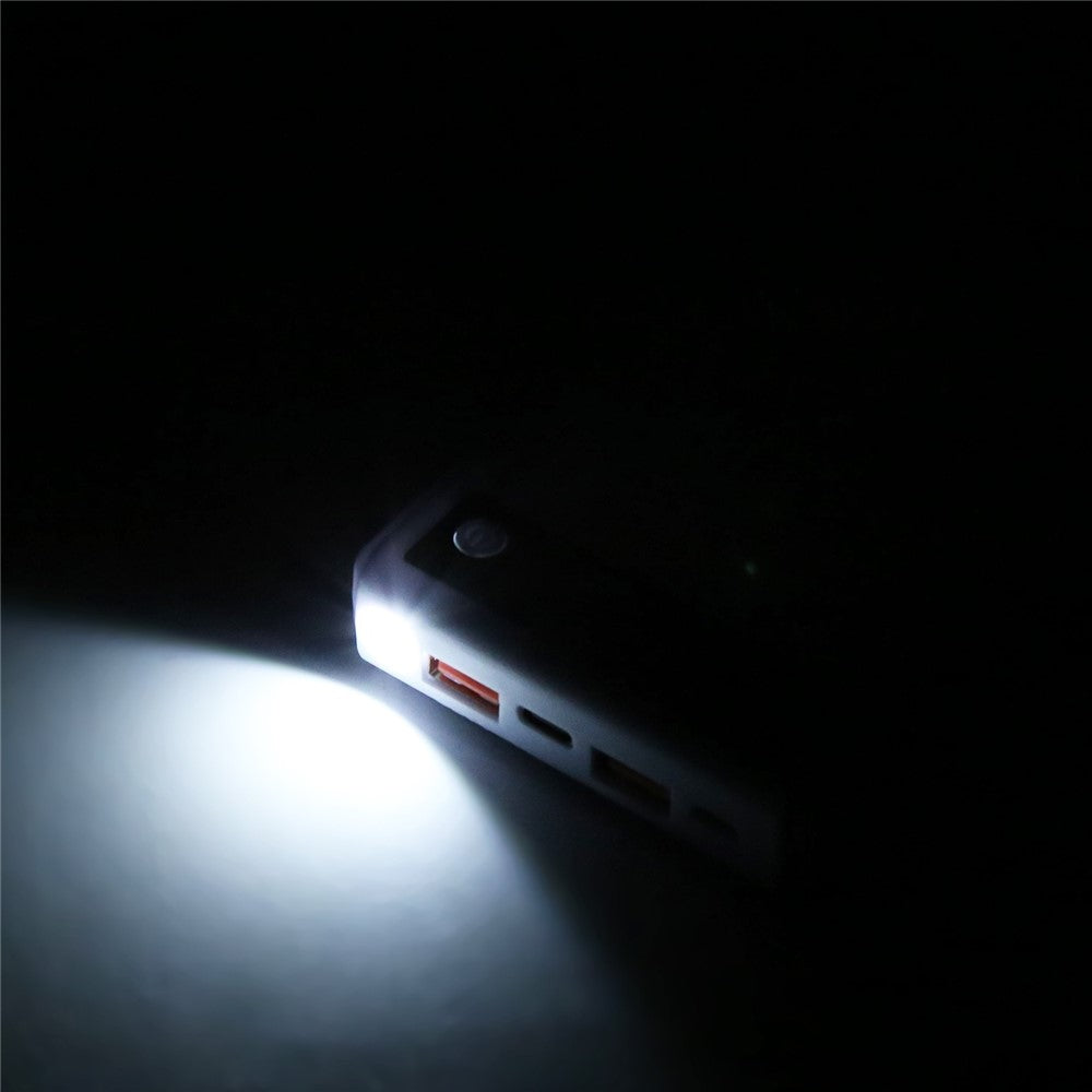 HAWEEL HWL9900 6 Slots 18650 DIY Powerbank Etui 22.5W Hurtig Opladning Batteri Boks med Digital Display (Intet Batteri)