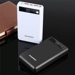 HAWEEL HWL9900 6 Slots 18650 DIY Powerbank Etui 22.5W Hurtig Opladning Batteri Boks med Digital Display (Intet Batteri)