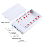 HAWEEL HWL9900 6 Slots 18650 DIY Powerbank Etui 22.5W Hurtig Opladning Batteri Boks med Digital Display (Intet Batteri)