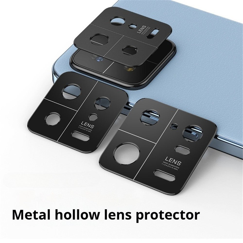 KALEBOL KLB-LPC005 For Xiaomi 13 Hollow Lens Protector Aluminum Alloy Phone Camera Bezel Cover