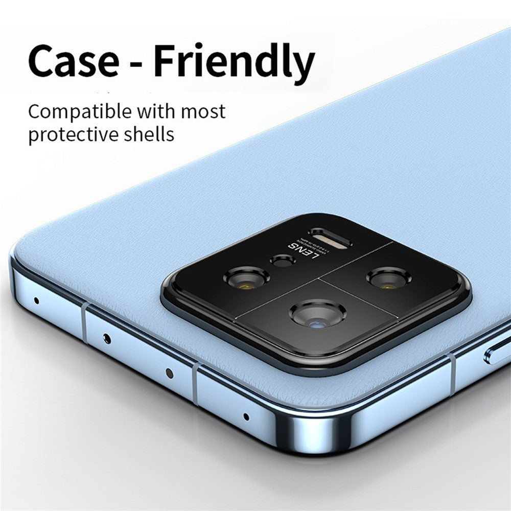 KALEBOL KLB-LPC005 For Xiaomi 13 Hollow Lens Protector Aluminum Alloy Phone Camera Bezel Cover