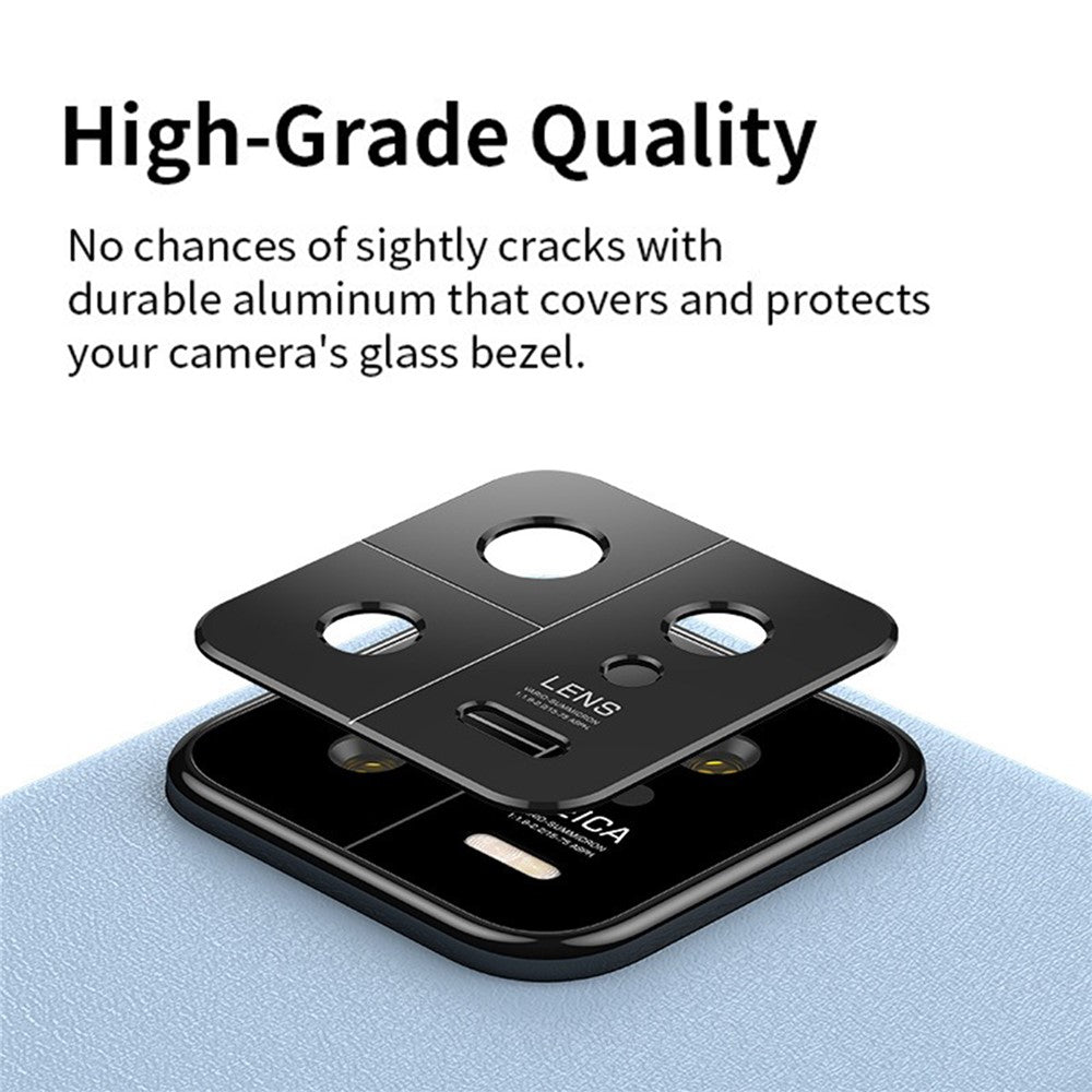 KALEBOL KLB-LPC005 For Xiaomi 13 Hollow Lens Protector Aluminum Alloy Phone Camera Bezel Cover