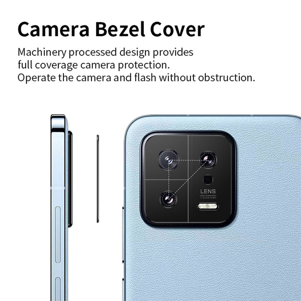 KALEBOL KLB-LPC005 For Xiaomi 13 Hollow Lens Protector Aluminum Alloy Phone Camera Bezel Cover