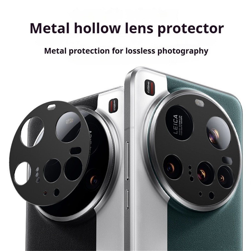 KALEBOL KLB-LPC005 För Xiaomi 15 Ultra Hollow Linsskydd Aluminiumlegering mobilkamera Bezel Skydd