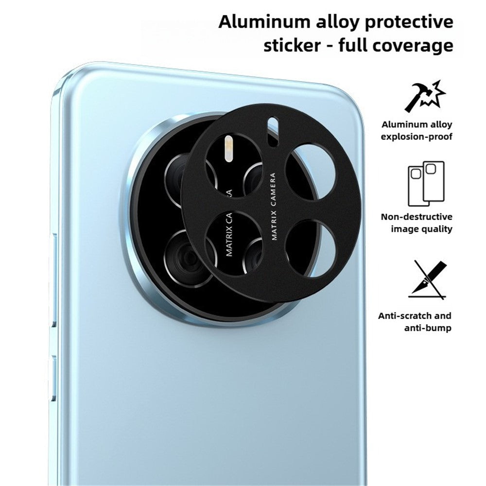 KALEBOL KLB-LPC005 For Honor Magic7 5G Hollow Lens Protector Aluminum Alloy Phone Camera Bezel Cover