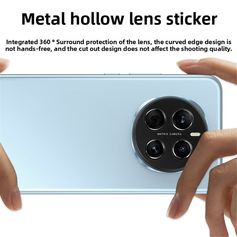 KALEBOL KLB-LPC005 For Honor Magic7 5G Hollow Lens Protector Aluminum Alloy Phone Camera Bezel Cover