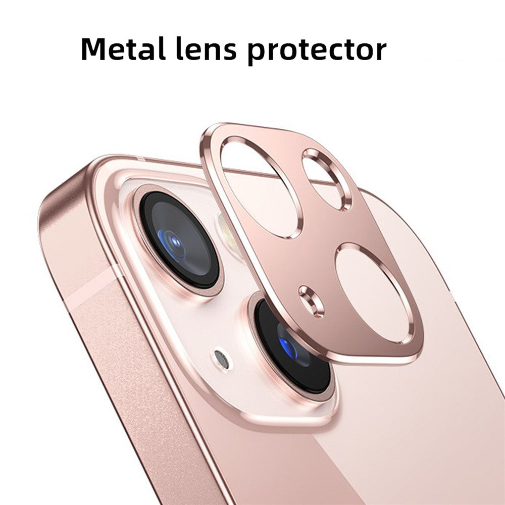 KALEBOL KLB-LPC005 For iPhone 13 / 13 mini Hollow Lens Protector Aluminum Alloy Phone Camera Bezel Cover