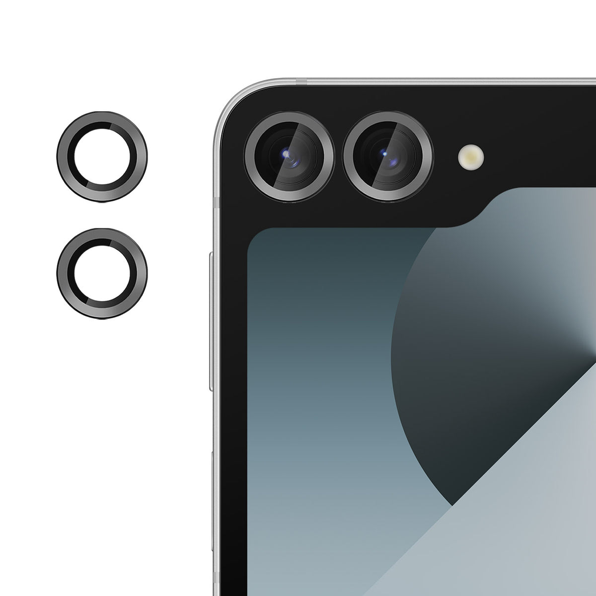 Til Samsung Galaxy Z Flip6 5G Kameraglasbeskytter Ultratynd CD-ven HD 9H Hærdet Glas Linsefilm