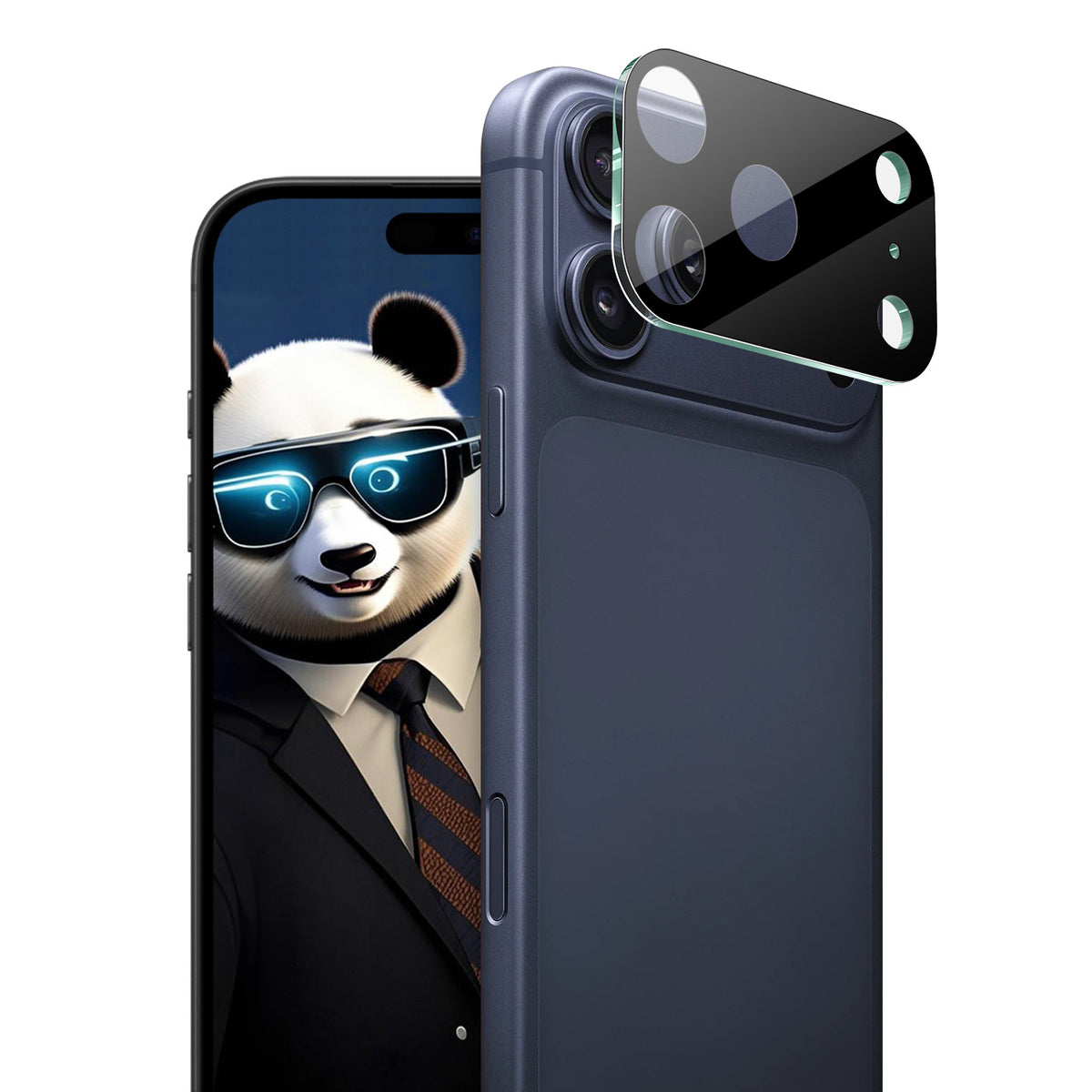 IMAK for iPhone 18 Pro Tempered Glass Full Cover Lens Film + Acrylic Cap