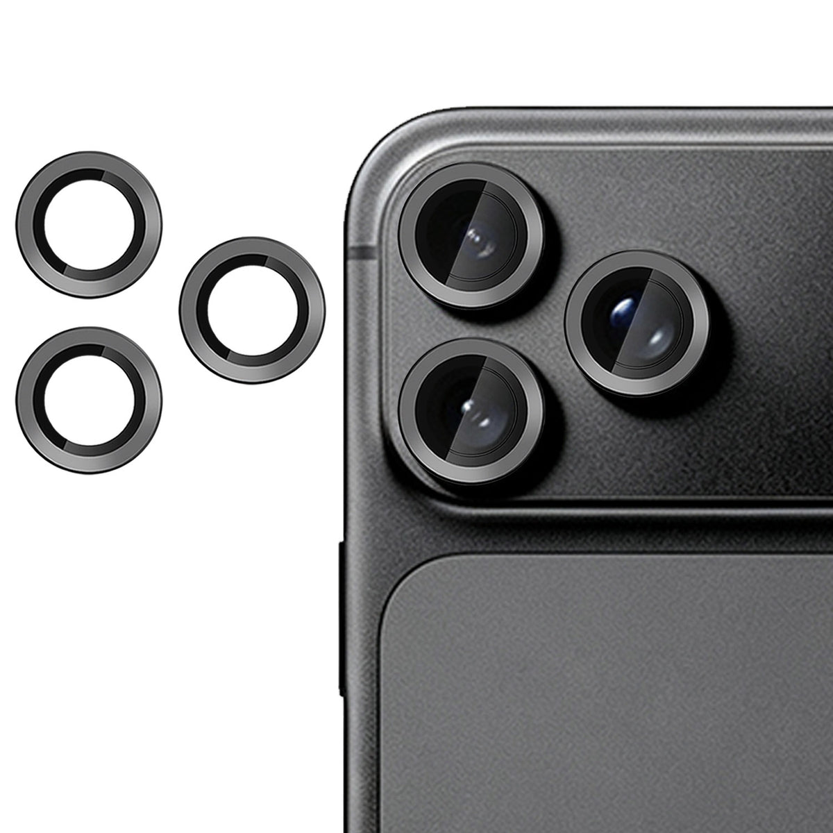 Til iPhone 18 Pro Max / iPhone 18 Pro Kamerabeskytter Ultratynd CD Vein Hærdet Glas Linsefilm