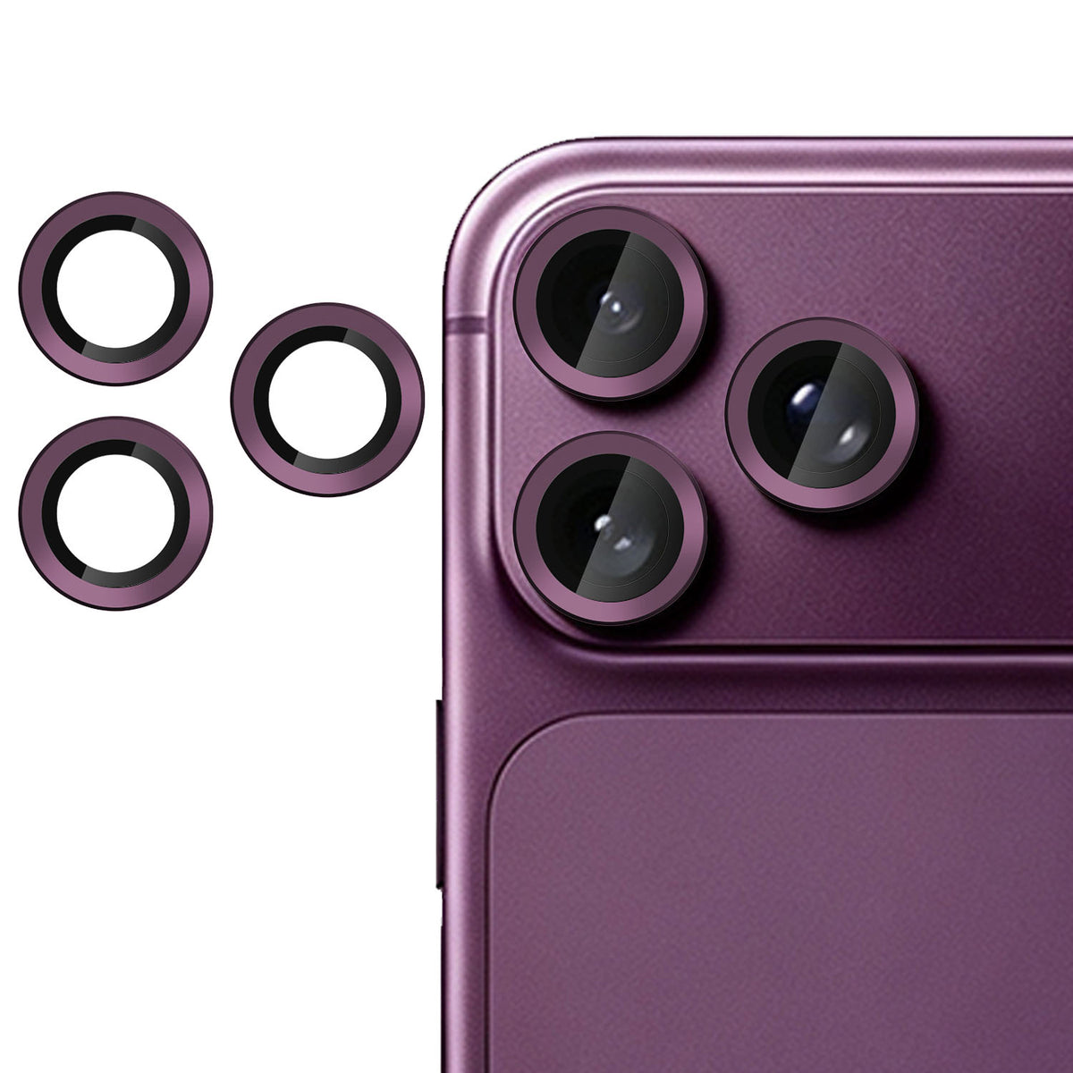 Til iPhone 18 Pro Max / iPhone 18 Pro Kamerabeskytter Ultratynd CD Vein Hærdet Glas Linsefilm
