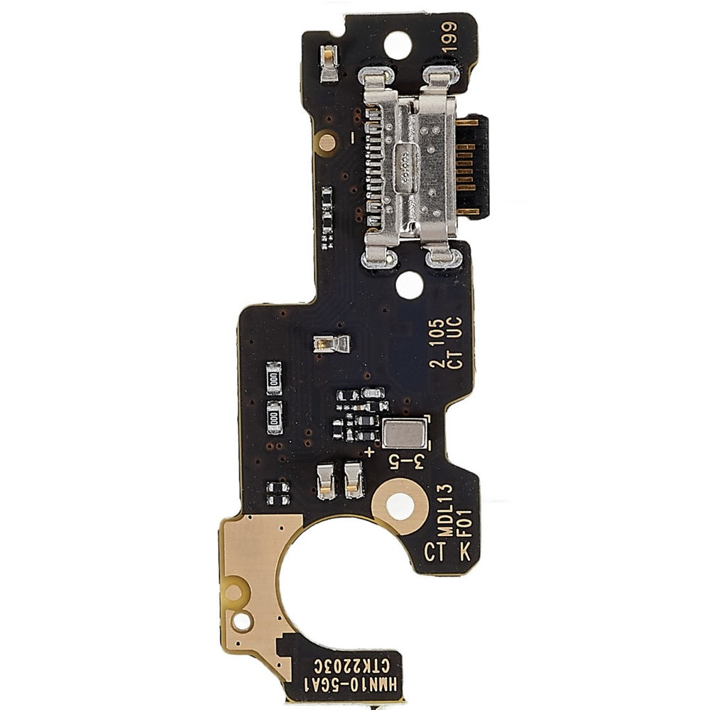 For Xiaomi Redmi Note 10 5G/Redmi Note 10T 5G/Poco M3 Pro 5G Assembly Charging Port Flex Cable Replacement Part (Support Fast Charging) (without Logo)