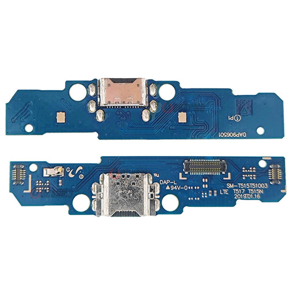 Til Samsung Galaxy Tab A 10.1 (2019) SM-T510 (Wi-Fi) / SM-T515 (LTE) Dock Connector Opladningsport Flexkabel Udskiftning (uden logo)
