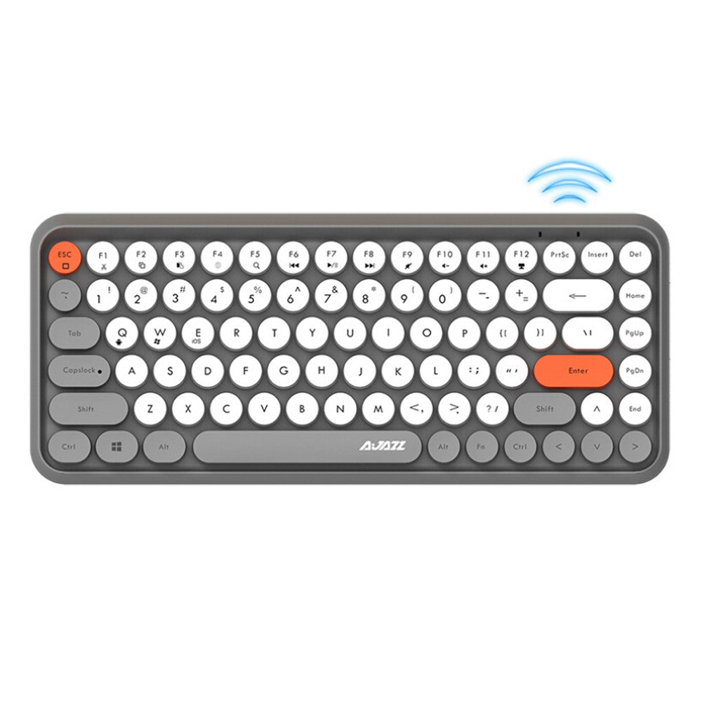 AJAZZ 308I Wireless Bluetooth Keyboard Mini Portable 84-Key Keyboard